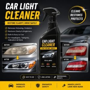 Ultra-Clarity Car Light Cleaner & Restorer Spray – Removes Oxidation & Yellowing
